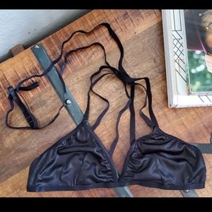 🖤 Black Slinky Spandex Tri Bras 🖤